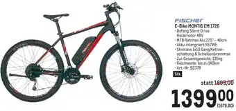 Metro FISCHER E-Bike MONTIS EM 1726 Angebot