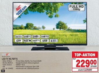Metro LED TV 40.76FTS Angebot