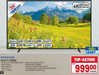 Metro SAMSUNG QLED TV 75060B Angebot