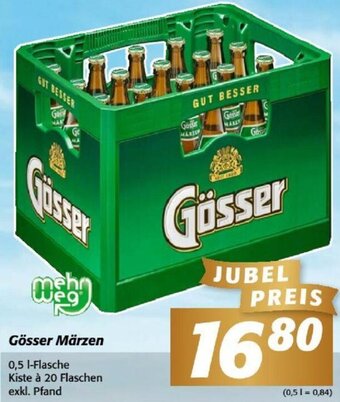 Nah&Frisch Gösser Märzen 0,5 I-Flasche Kiste à 20 Flaschen exkl. Pfand Angebot