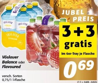 Nah&Frisch Vöslauer Balance oder Flavoured versch. Sorten 0,75/1 I-Flasche Angebot