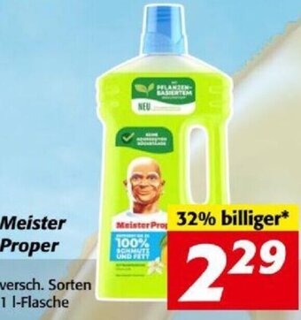 Nah&Frisch Meister Proper versch. Sorten 1 I-Flasche Angebot