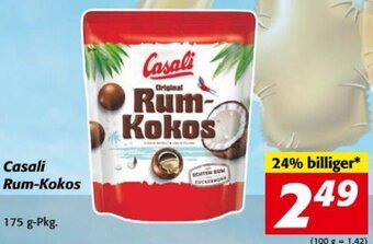 Nah&Frisch Casali Rum-Kokos 175 g-Pkg. Angebot