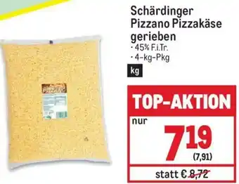 Metro Schärdinger Pizzano Pizzakäse gerieben • 4-kg-Pkg Angebot