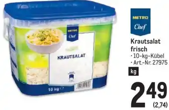 Metro KRAUTSALAT frisch • 10-kg-Kübel - Art.-Nr. 27975 Angebot