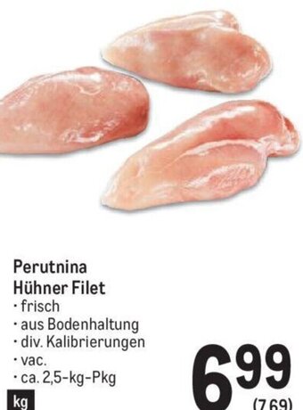 Metro Perutnina Hühner Filet frisch • ca. 2,5-kg-Pkg Angebot