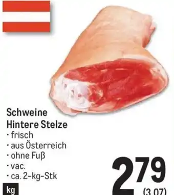 Metro Schweine Hintere Stelze . ca. 2-kg-Stk Angebot