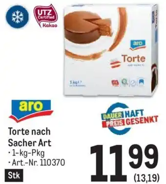 Metro Torte nach Sacher Art • 1-kg-Pkg Art.-Nr. 110370 Stk Angebot