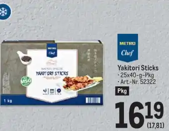 Metro Yakitori Sticks • 25x40-g-Pkg Angebot