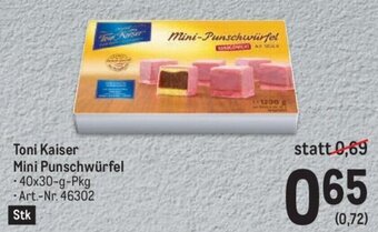 Metro Toni Kaiser Mini Punschwürfel - 40x30-g-Pkg Angebot