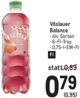 Metro Vöslauer Balance • div. Sorten -6-Fl-Tray 0,75-l-EW-Fl Angebot