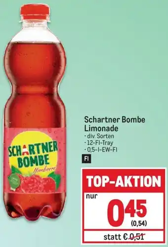 Metro Schartner Bombe Limonade • div. Sorten - 12-FI-Tray -0,5-1-EW-FI Angebot