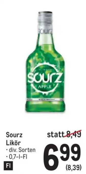 Metro Sourz Likör - div. Sorten 0,7-l-Fl Angebot