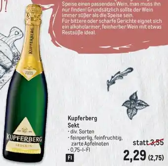 Metro Kupferberg Sekt 0,75-l-Fl Angebot