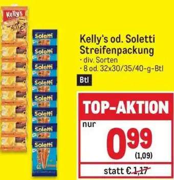 Metro Kelly's od. Soletti Streifenpackung . div. Sorten Angebot