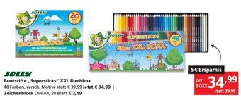 Pagro Diskont JOLLY Buntstifte ,,Supersticks" XXL Blechbox Angebot