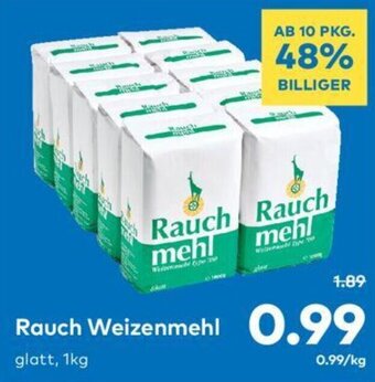 T&G Rauch Weizenmehl glatt, 1kg Angebot