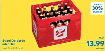T&G Stiegl Goldbräu oder Hell 24x0.51, exkl. Pfand Angebot