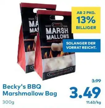 T&G Becky's BBQ Marshmallow Bag 300 g Angebot