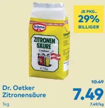 T&G Dr.Oetker Zitronensäure 1kg Angebot