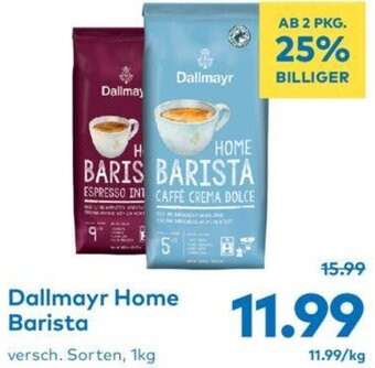 T&G Dallmayr Home Barista versch. Sorten, 1kg Angebot