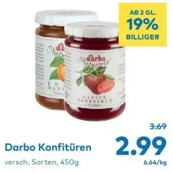 T&G Darbo Konfitüren versch. Sorten, 450g Angebot