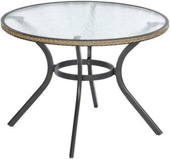 Möbelix Gartentisch ravenna metall/ glas/kunststoff ø 104 cm Angebot