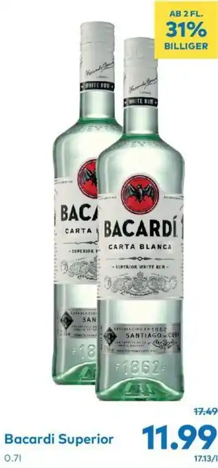 T&G Bacardi Superior 0.7L Angebot