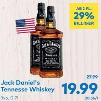 T&G Jack Daniel's Tennesse Whiskey 3yo, 0.7L Angebot