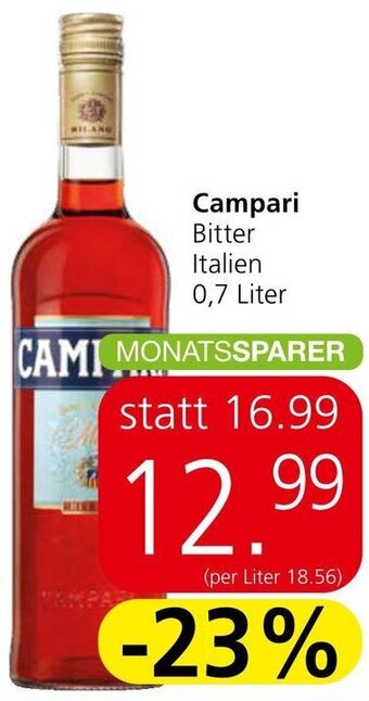 Spar Campari Bitter Italien 0,7 Liter Angebot