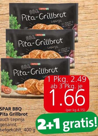 Spar SPAR BBQ Pita Grillbrot auch Lepinja genannt, tiefgekühlt, 400 g Angebot