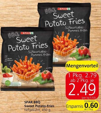 Spar SPAR BBQ Sweet Potato-Fries tiefgekühlt, 450 g Angebot