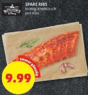 PENNY SPARE RIBS Honig/Knoblauch pro Kilo Angebot