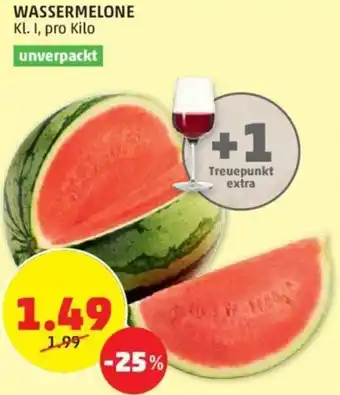 PENNY WASSERMELONE Kl. I, pro Kilo Angebot