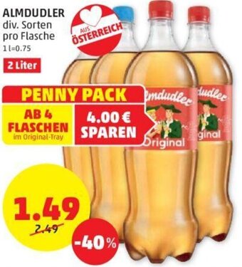 PENNY ALMDUDLER div. Sorten pro Flasche Angebot