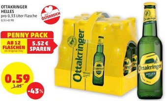 PENNY OTTAKRINGER HELLES pro 0,33 Liter Flasche Angebot