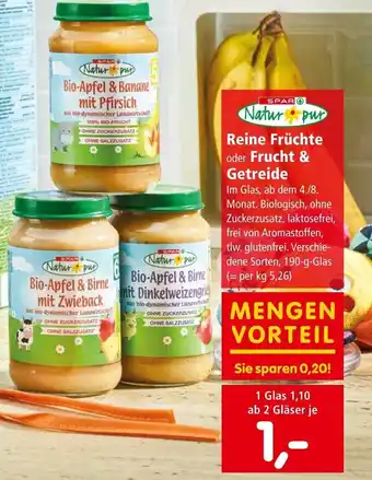 Interspar Reine Früchte oder Frucht & GetreideSie sparen 0,20! 1 Glas 1,10 ab 2 Gläser je 190-g-Glas Angebot