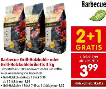 Interspar Barbecue Grill-Holzkohle oder Grill-Holzkohlebriketts 3 kg Angebot