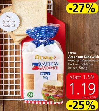 Spar Orva American Sandwich Angebot