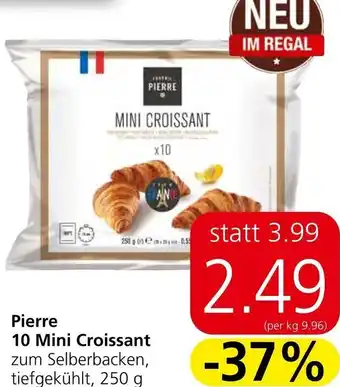 Spar Pierre 10 Mini Croissant zum Selberbacken, tiefgekühlt, 250 g Angebot