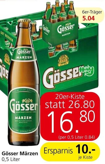Spar Gösser Märzen 0,5 Liter Angebot
