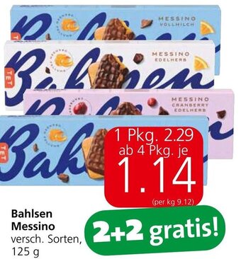 Spar Bahlsen Messino versch. Sorten, 125 g Angebot