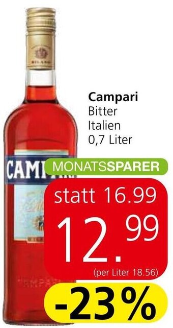 Spar Campari Bitter Italien 0,7 Liter Angebot