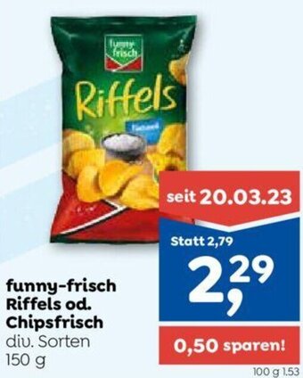 ADEG funny-frisch Riffels od. Chipsfrisch div. Sorten 150 g Angebot