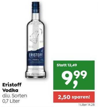ADEG Eristoff Vodka div. Sorten 0,7 Liter Angebot