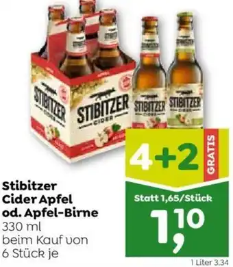 ADEG Stibitzer Cider Apfel od. Apfel-Birne 330 ml Angebot
