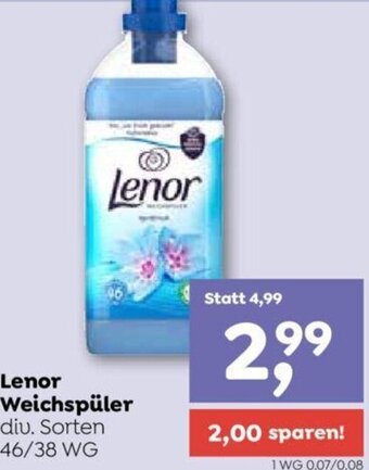 ADEG Lenor Weichspüler div. Sorten 46/38 WG Angebot