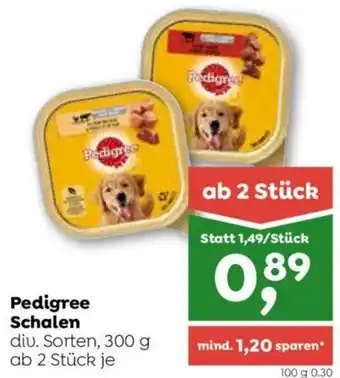 ADEG Pedigree Schalen diu. Sorten, 300 g ab 2 Stück je Angebot