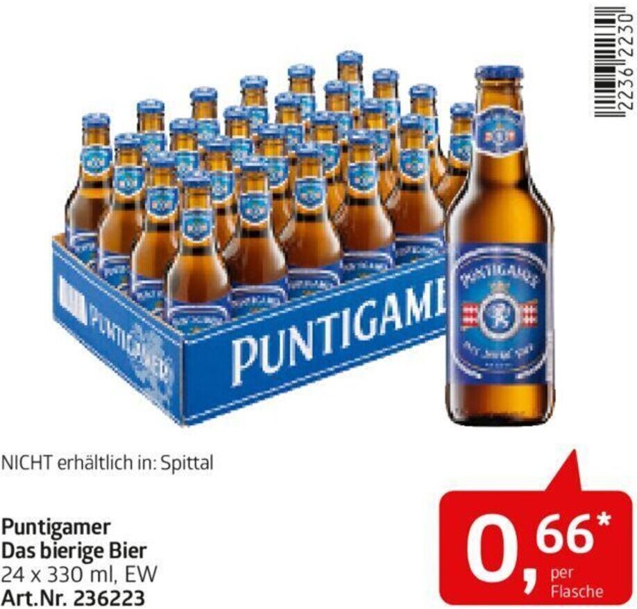 AGM Puntigamer Das bierige Bier 24 x 330 ml, EW per Flasche Angebot