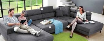 Polstermöbel Fischer Wohnlandschaft stoff Angebot